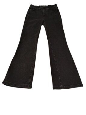 Gap High Rise Flare Jeans Absolute Black Women's Size 4